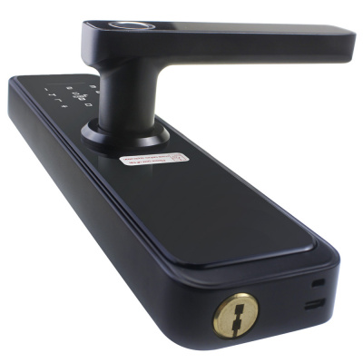 Дверной замок WIFI Ps-Link X2 с ручкой и датчиком отпечатка пальца Чёрный