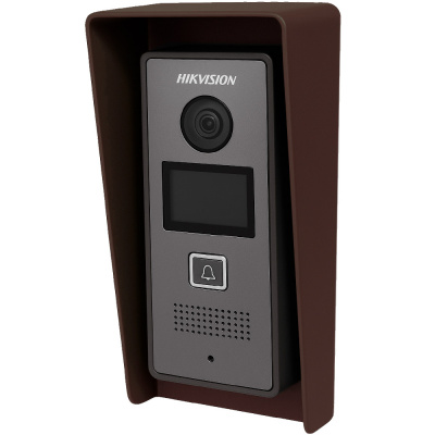 Козырек для вызывной панели Hikvision (коричневый)